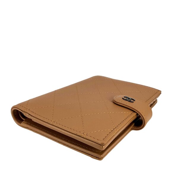 CHANEL Quilted Leather CC Logo Passport Holder Wallet - Picture 7 of 8